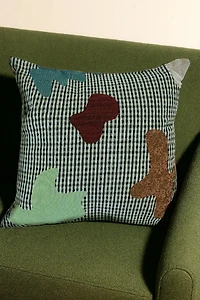 Clr Shop Abstract Gingham Woven Throw Pillow