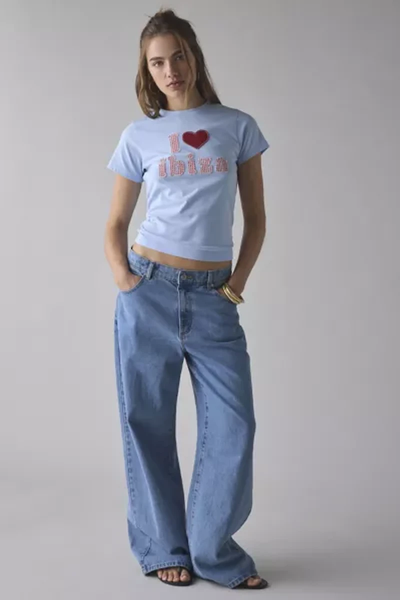 I Heart City Applique Graphic Slim Tee