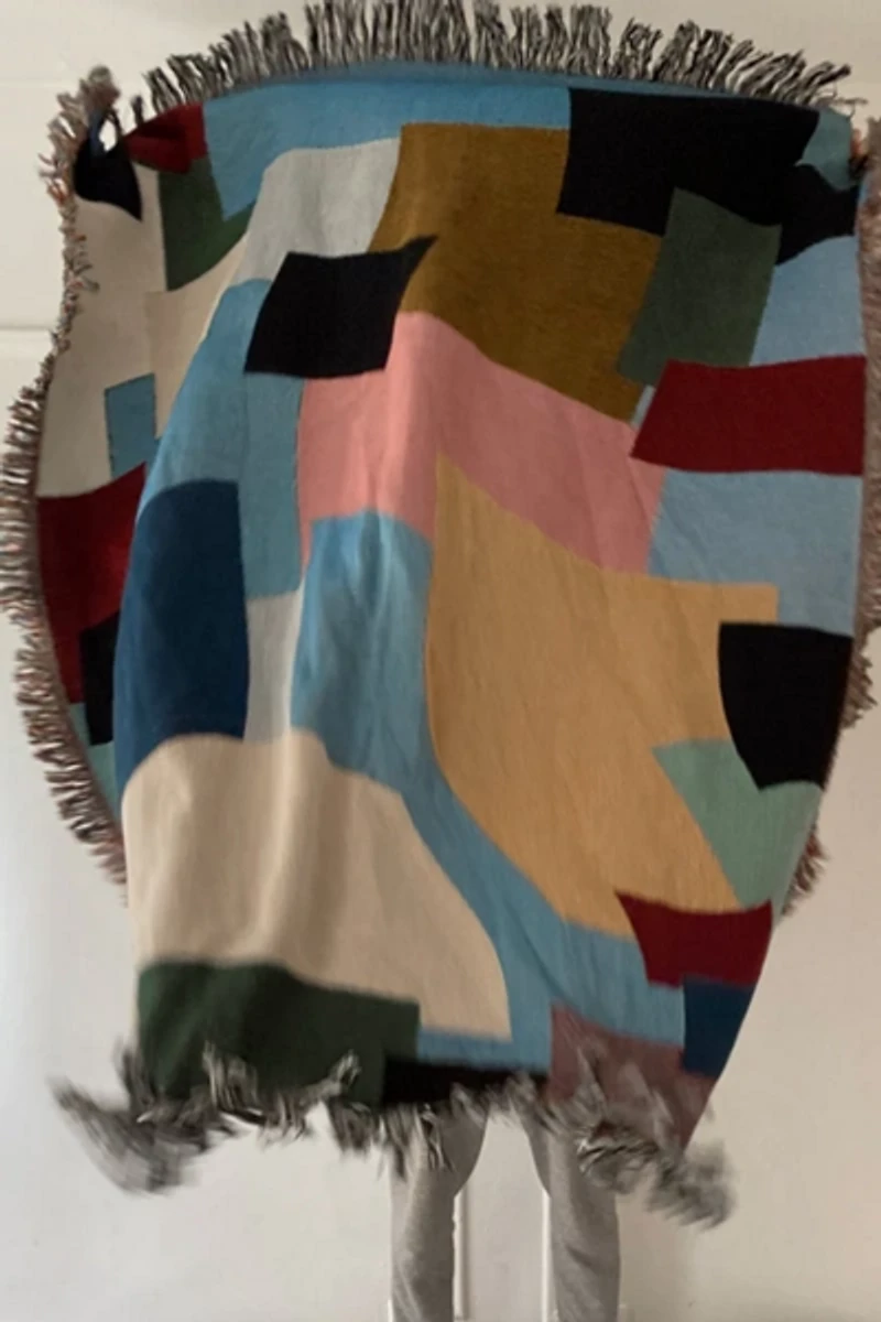 Clr Shop Patchwork Woven Throw Blanket
