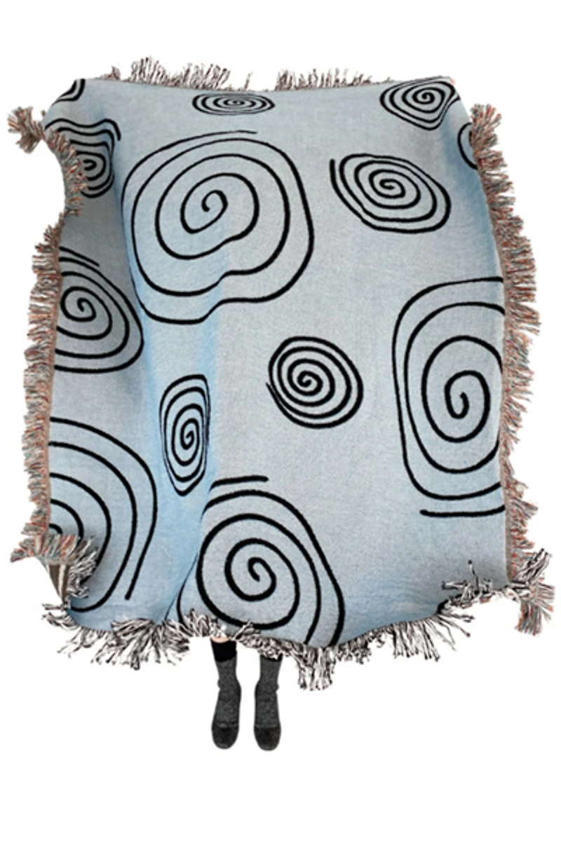 Crl Shop Twirls & Swirls Woven Throw Blanket