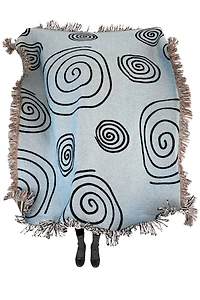 Crl Shop Twirls & Swirls Woven Throw Blanket