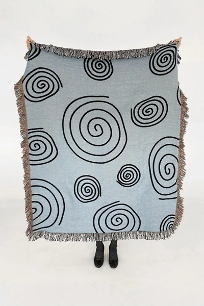 Crl Shop Twirls & Swirls Woven Throw Blanket