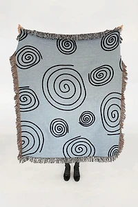 Crl Shop Twirls & Swirls Woven Throw Blanket