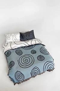 Ctrl Shop Twirls & Swirls Woven Throw Blanket