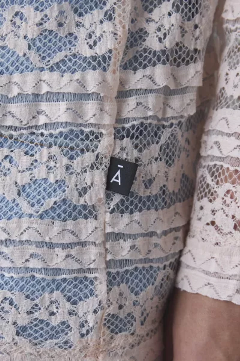 David Catalán Lace Long Sleeve Tee