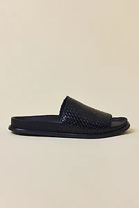 Vagabond Shoemakers Effie Woven Leather Slide Sandals