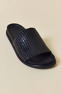 Vagabond Shoemakers Effie Woven Leather Slide Sandals