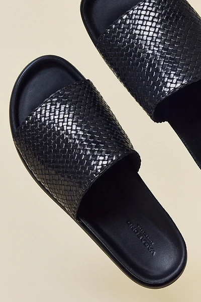 Vagabond Shoemakers Effie Woven Leather Slide Sandals