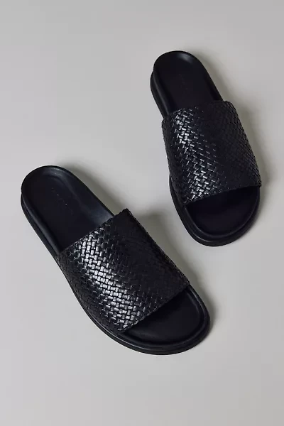 Vagabond Shoemakers Effie Woven Leather Slide Sandal
