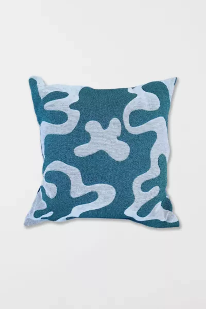Dancing Shapes Woven Throw Pillow