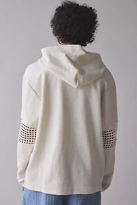 David Catalán Crivo Lace Hoodie Sweatshirt