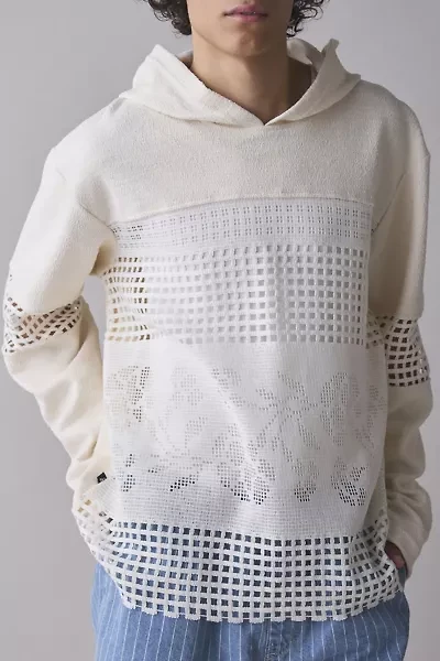David Catalán Crivo Lace Hoodie Sweatshirt