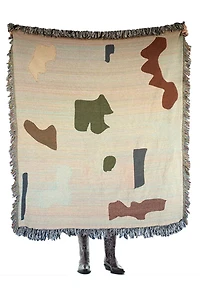 Clr Shop Abstract Form Woven Throw Blanket