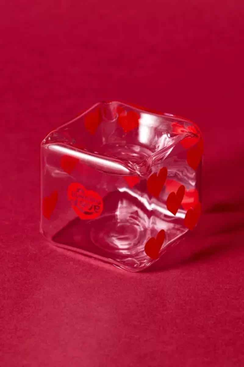 A Shop Of Things Pink Dice Glass Ashtray