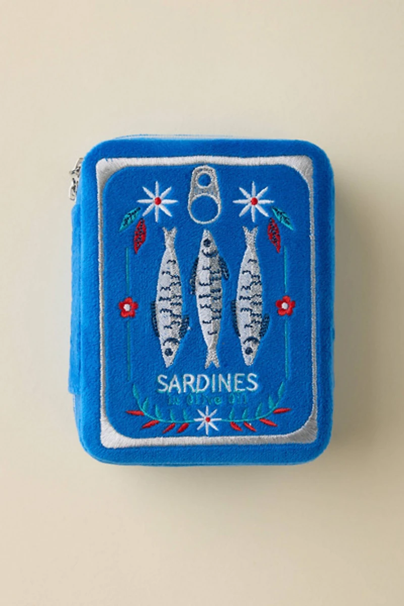 Sardine Can Velvet Jewelry Case