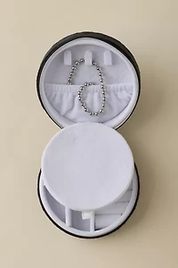Dancing Skeleton Velvet Jewelry Case