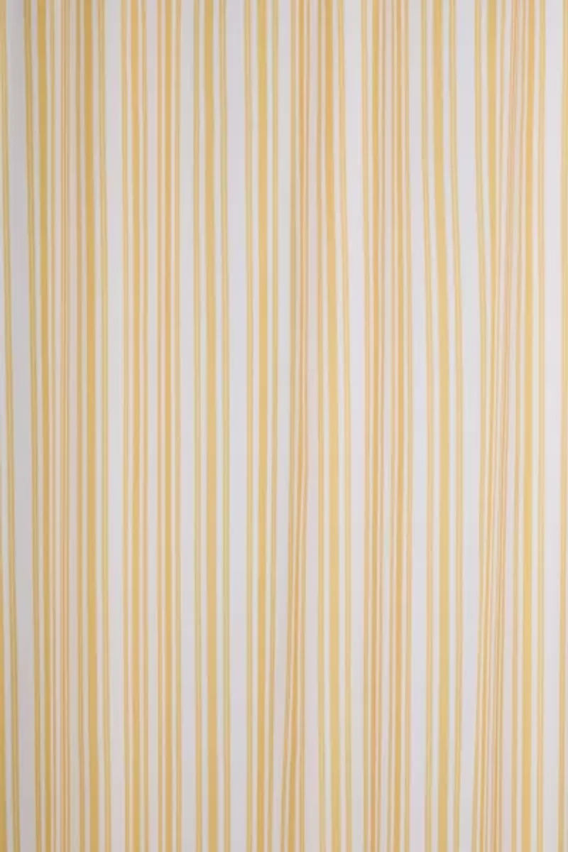 Honor And Obey Classic Small French Mattress Ticking Double Stripes Shower Curtain