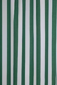 Honor And Obey Original Forest Green And White Trent Stripe Shower Curtain