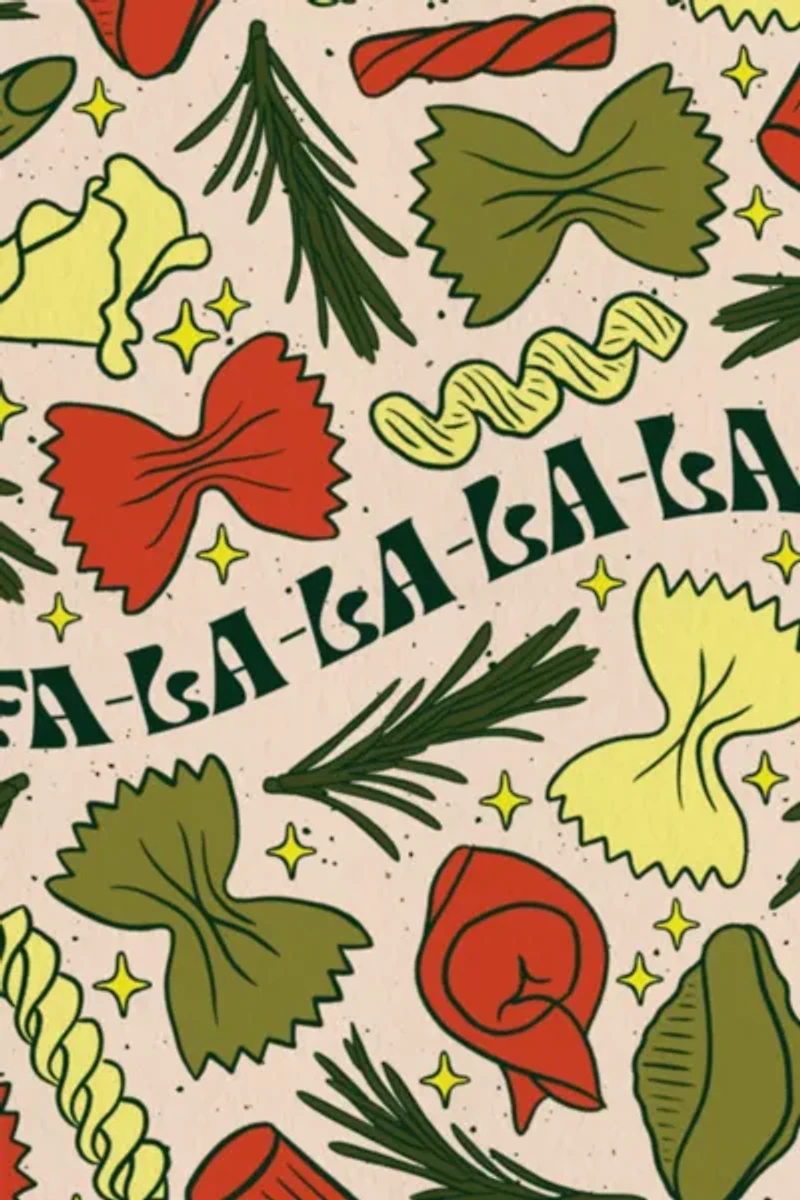 Boss Dotty Pasta Holiday Greeting Card