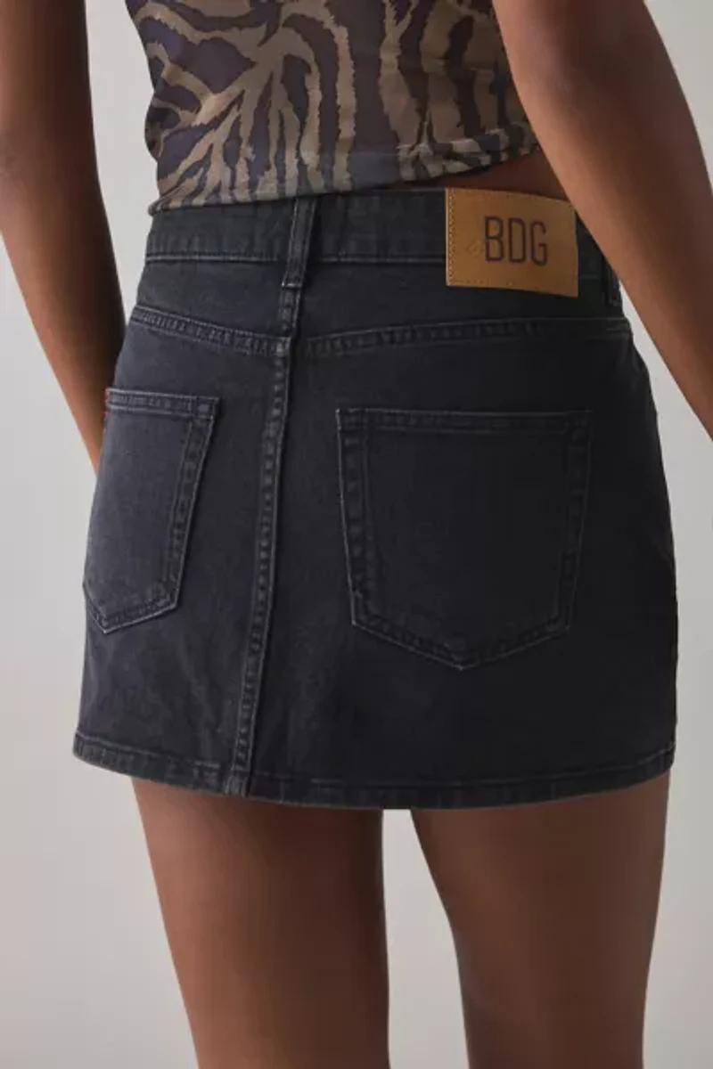 BDG Onna Denim Micro Mini Skirt