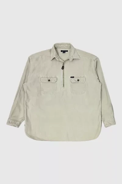 Vintage 1990’s Structure Oversized Corduroy 1/4 Zip Shirt