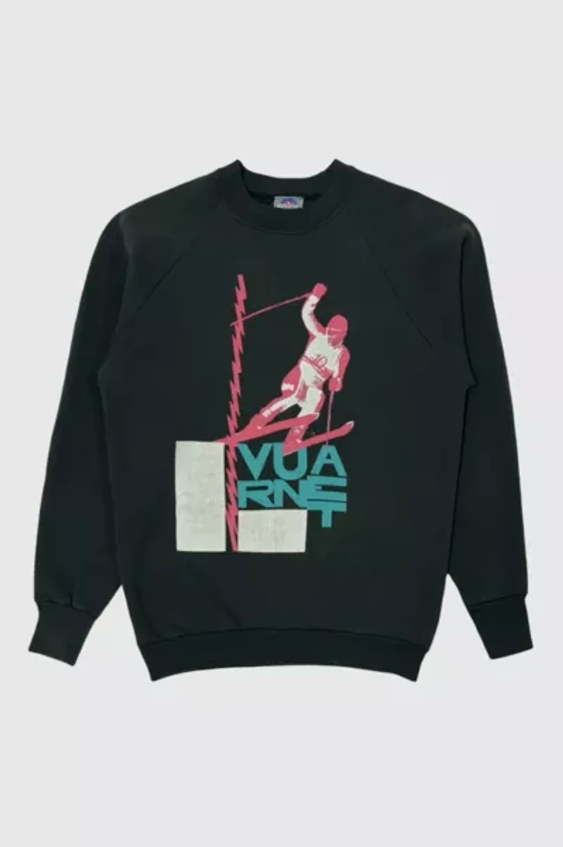 Vintage 1980’s Vaurnet France Ski Raglan Sleeve Fleece Sweatshirt