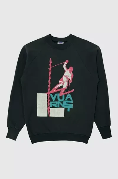 Vintage 1980’s Vaurnet France Ski Raglan Sleeve Fleece Sweatshirt