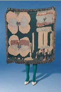 Clr Shop Flora Woven Throw Blanket