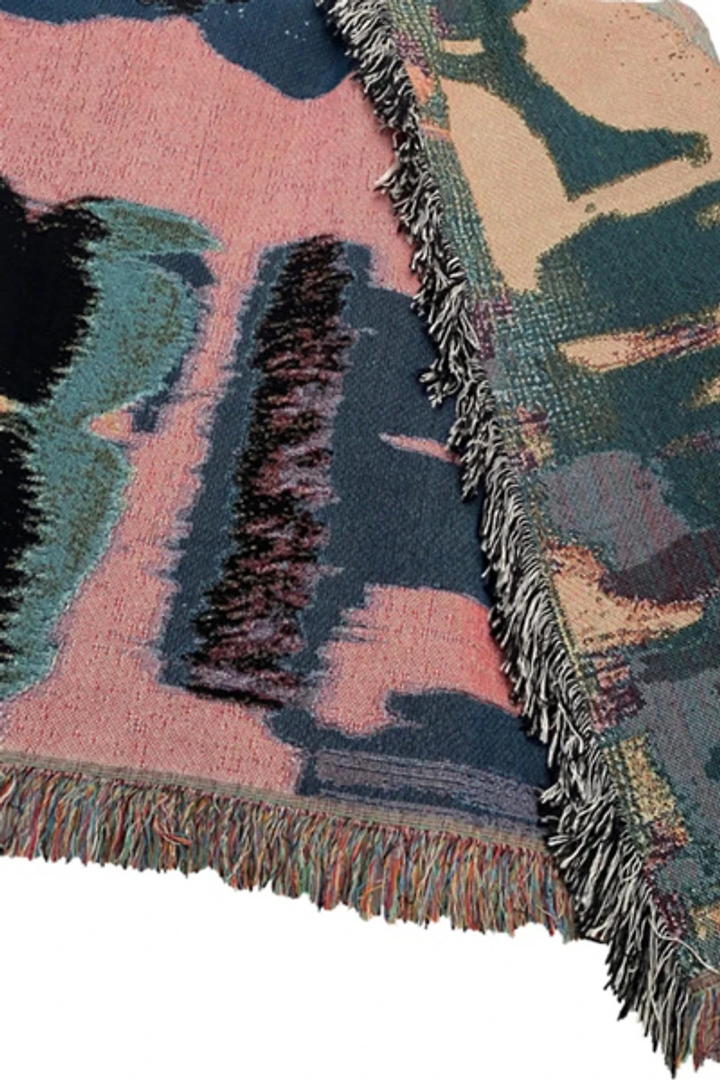 Clr Shop Flora Woven Throw Blanket