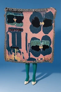 Clr Shop Flora Woven Throw Blanket