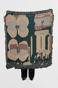 Clr Shop Flora Woven Throw Blanket