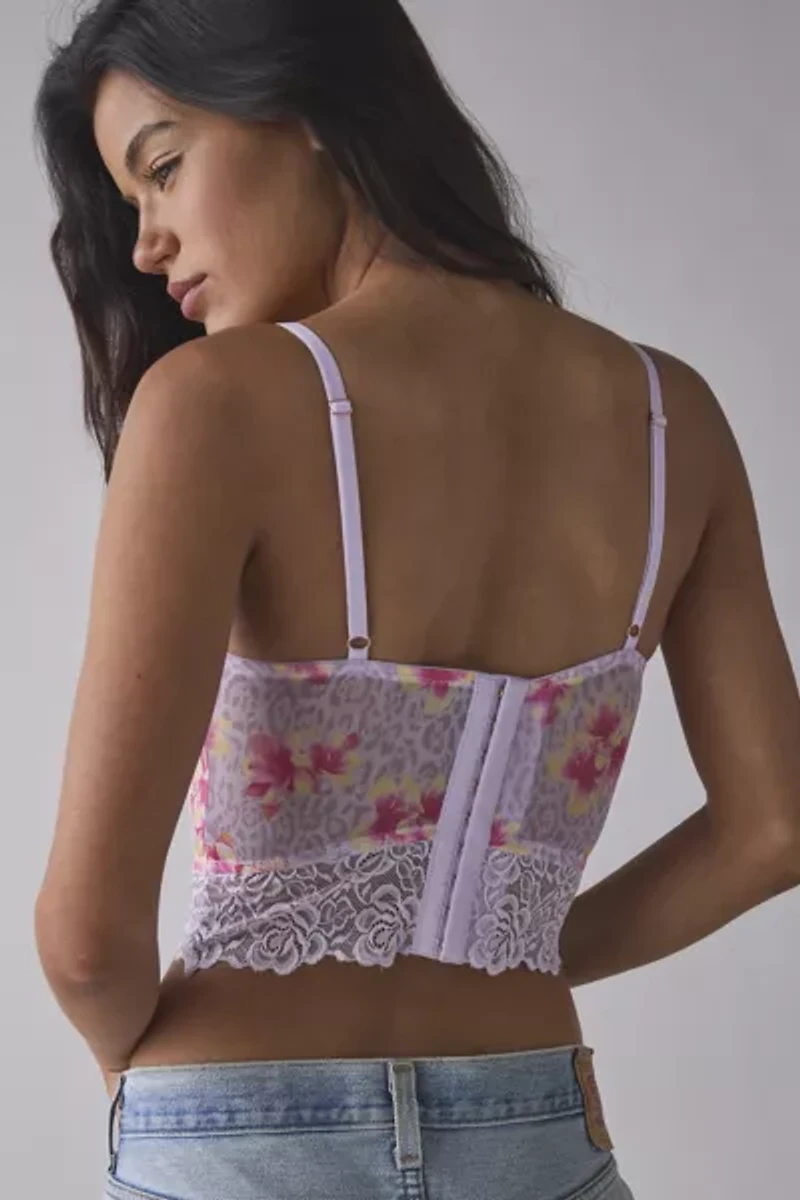 Out From Under Andrea Lace-Trim Underwire Corset Cami