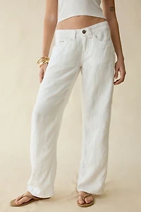 BDG Kayla Linen Low-Rise Pants