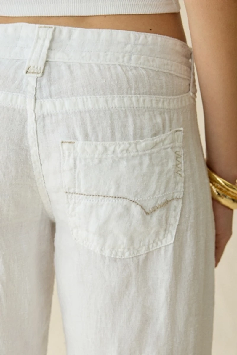 BDG Kayla Linen Low-Rise Pants