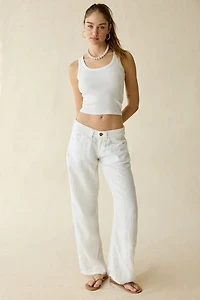 BDG Kayla Linen Low-Rise Pants