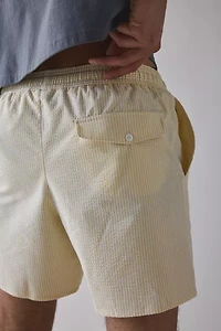 Lacoste Striped Seersucker Swim Short