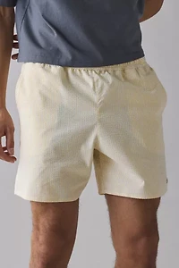 Lacoste Striped Seersucker Swim Short