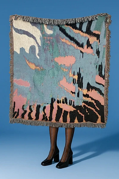 Clr Shop Melt Woven Throw Blanket