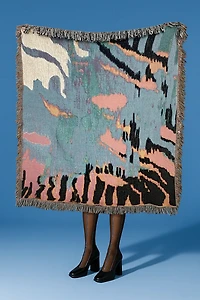 Clr Shop Melt Woven Throw Blanket