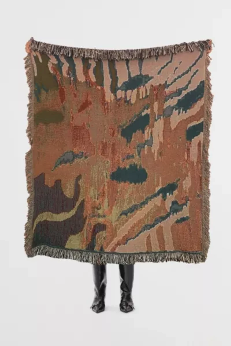 Clr Shop Melt Woven Throw Blanket