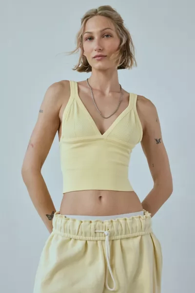 Out From Under Jade Seamless Knit Cutout Tank Top