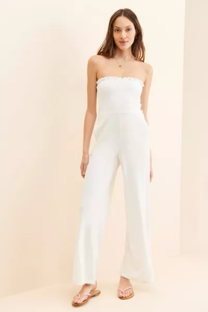 Juicy Couture Smocked Velour Jumpsuit