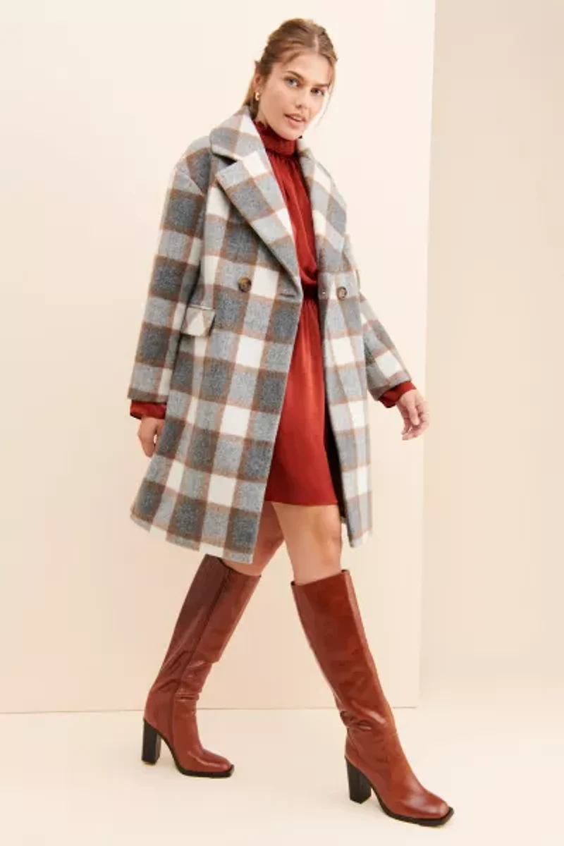 Glamorous Classic Checks Coat