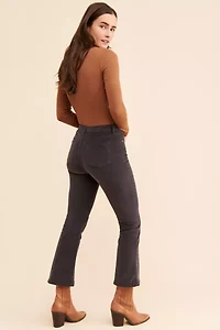 PTCL Velveteen Crop Flare Jeans