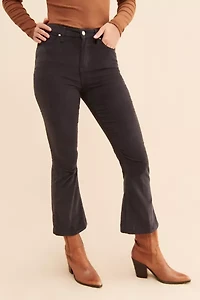 PTCL Velveteen Crop Flare Jeans
