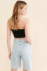 ZGY Denim High-Rise Loose Shorts
