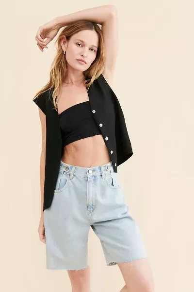 ZGY Denim High-Rise Loose Shorts