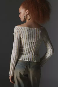 Reagan Textured Boat Neck Sweater