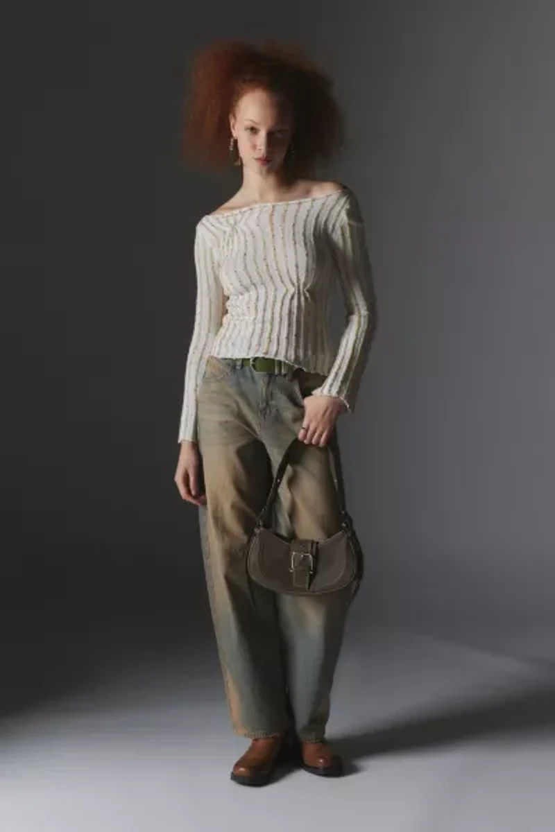 Reagan Textured Boat Neck Sweater