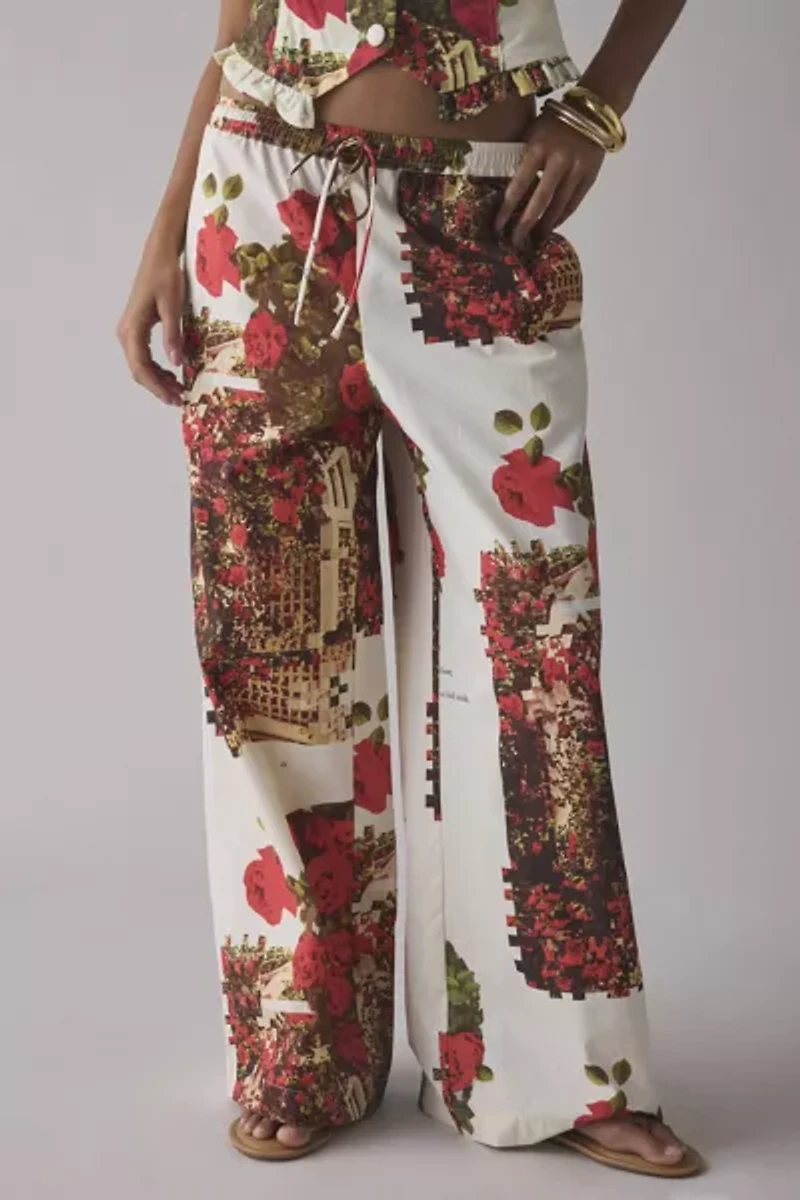 House Of Sunny The Rose Garden Wide Leg Pant